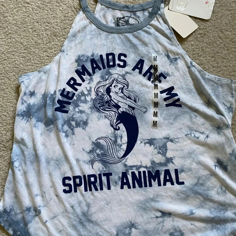 Disney The Little Mermaid Ariel tank NWT - Picture 2 of 4
